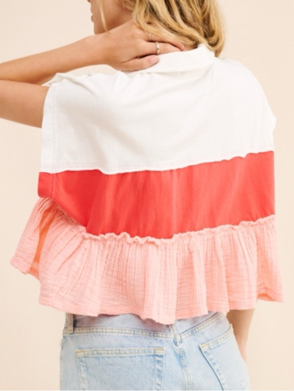 🍉Pilcro🍉 Bonfire Rugby Top. Size S - Picture 5 of 9